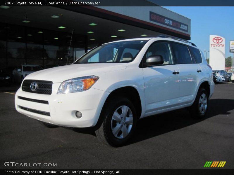 Super White / Dark Charcoal/Ash 2007 Toyota RAV4 I4
