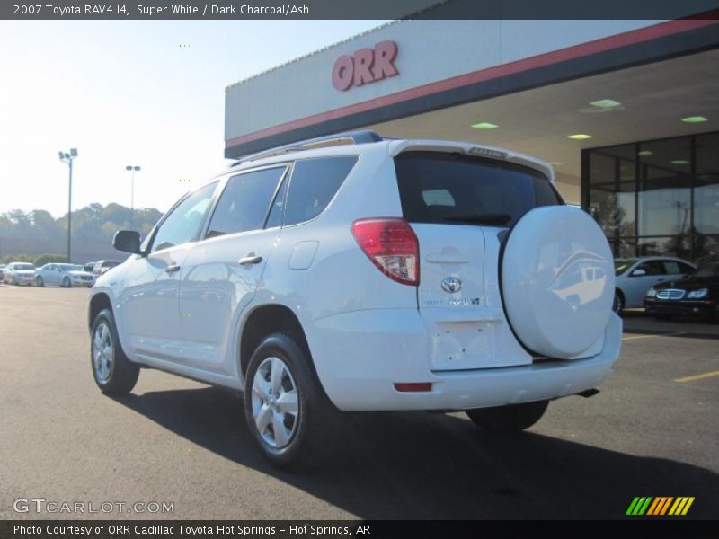 Super White / Dark Charcoal/Ash 2007 Toyota RAV4 I4