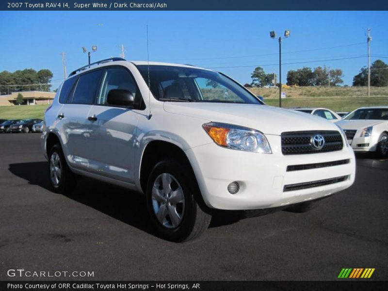 Super White / Dark Charcoal/Ash 2007 Toyota RAV4 I4