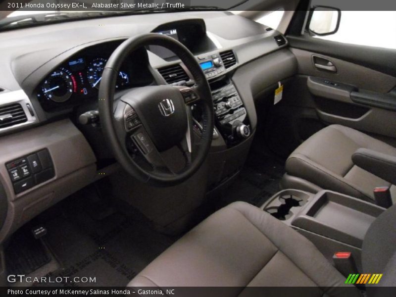 Alabaster Silver Metallic / Truffle 2011 Honda Odyssey EX-L