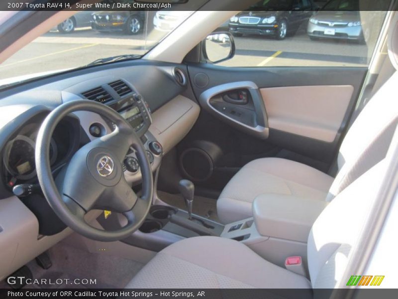 Super White / Dark Charcoal/Ash 2007 Toyota RAV4 I4