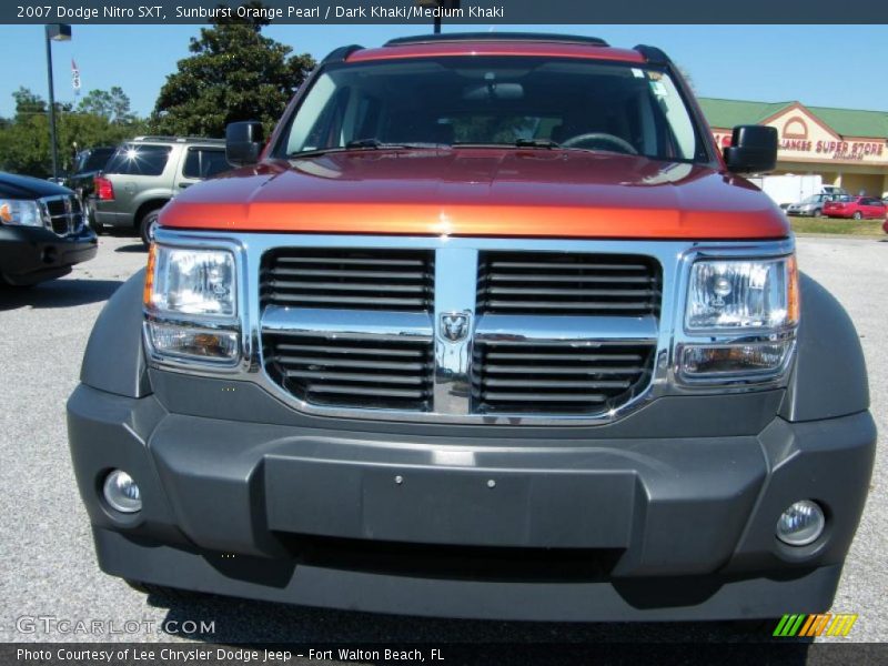 Sunburst Orange Pearl / Dark Khaki/Medium Khaki 2007 Dodge Nitro SXT