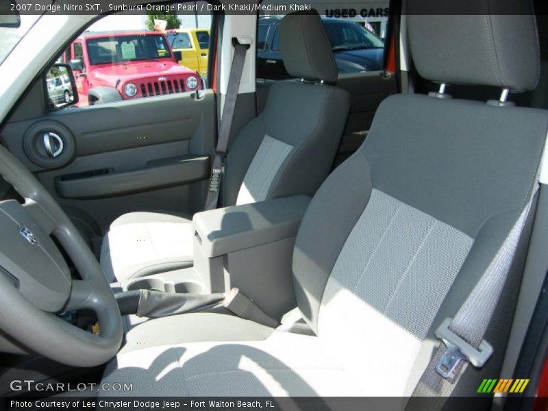 Sunburst Orange Pearl / Dark Khaki/Medium Khaki 2007 Dodge Nitro SXT