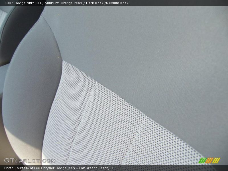 Sunburst Orange Pearl / Dark Khaki/Medium Khaki 2007 Dodge Nitro SXT