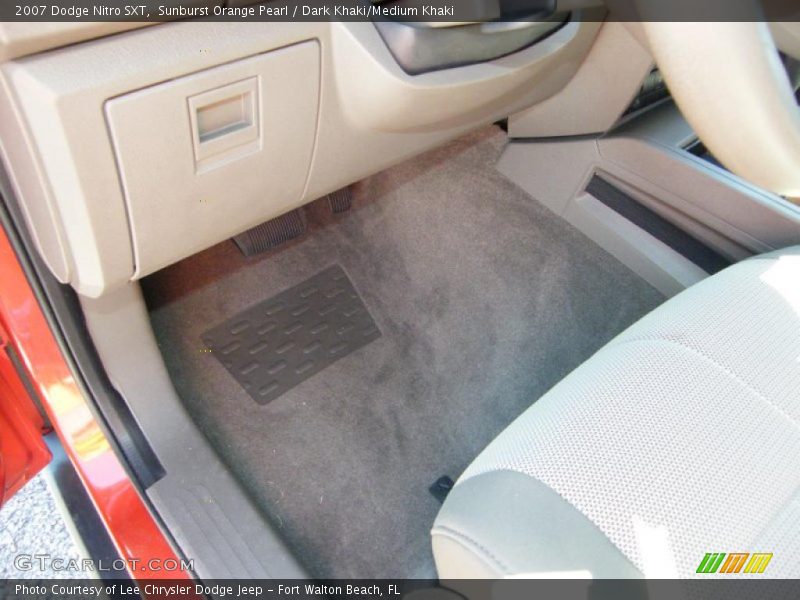 Sunburst Orange Pearl / Dark Khaki/Medium Khaki 2007 Dodge Nitro SXT