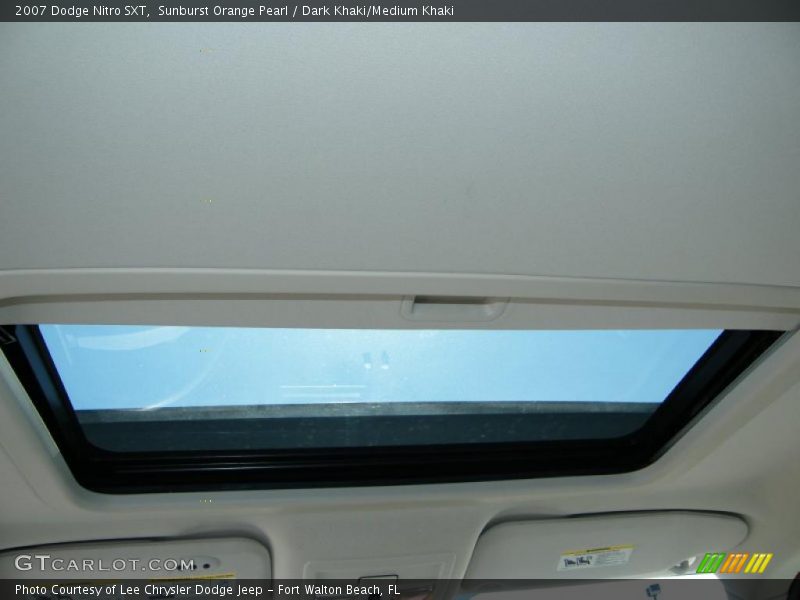 Sunburst Orange Pearl / Dark Khaki/Medium Khaki 2007 Dodge Nitro SXT