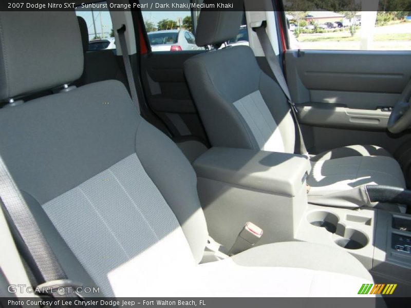 Sunburst Orange Pearl / Dark Khaki/Medium Khaki 2007 Dodge Nitro SXT