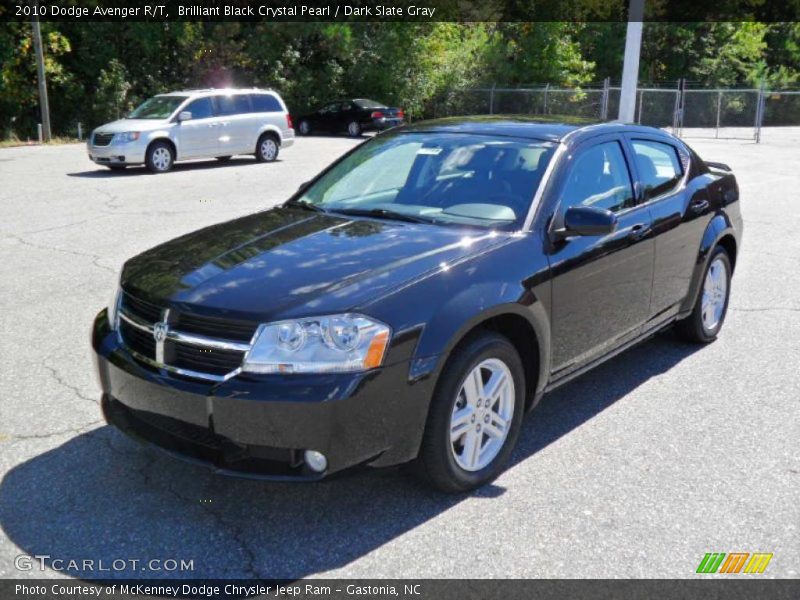 Brilliant Black Crystal Pearl / Dark Slate Gray 2010 Dodge Avenger R/T
