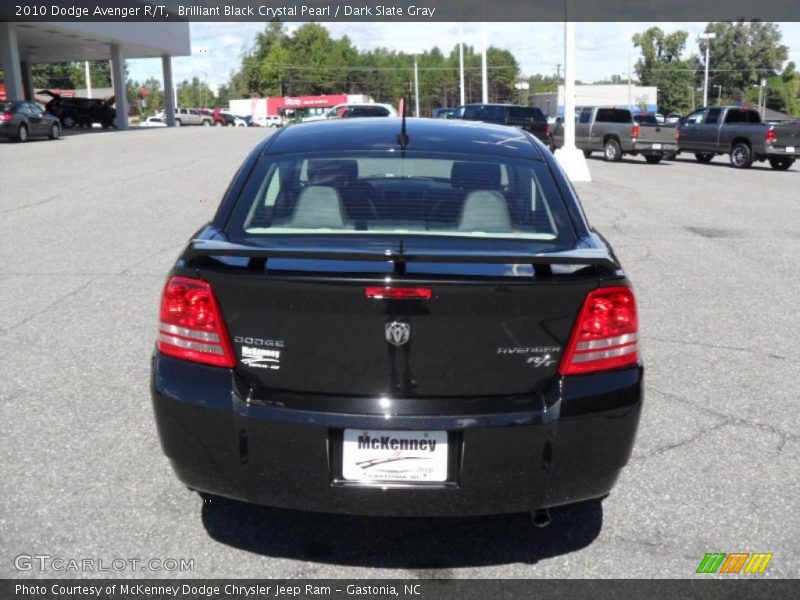 Brilliant Black Crystal Pearl / Dark Slate Gray 2010 Dodge Avenger R/T
