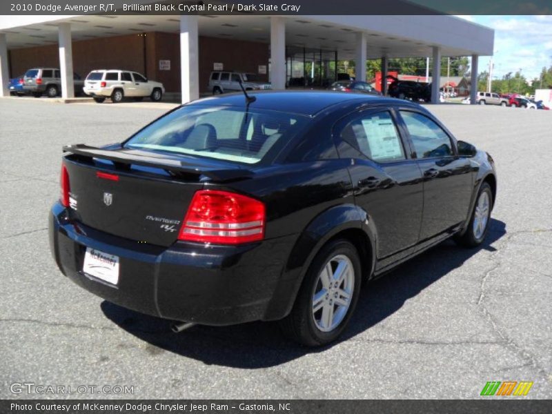 Brilliant Black Crystal Pearl / Dark Slate Gray 2010 Dodge Avenger R/T