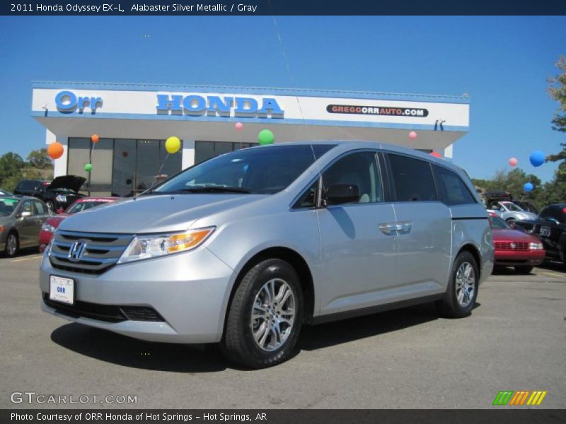 Alabaster Silver Metallic / Gray 2011 Honda Odyssey EX-L