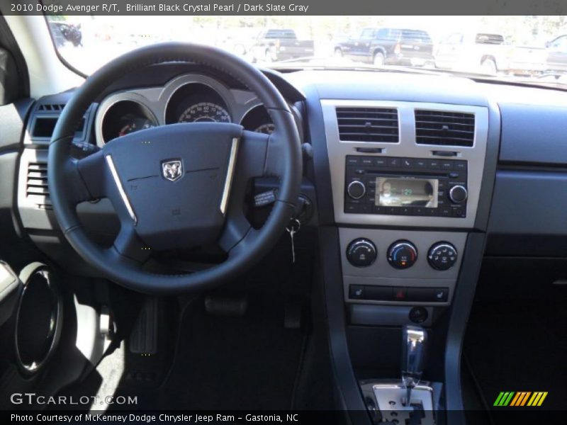 Brilliant Black Crystal Pearl / Dark Slate Gray 2010 Dodge Avenger R/T