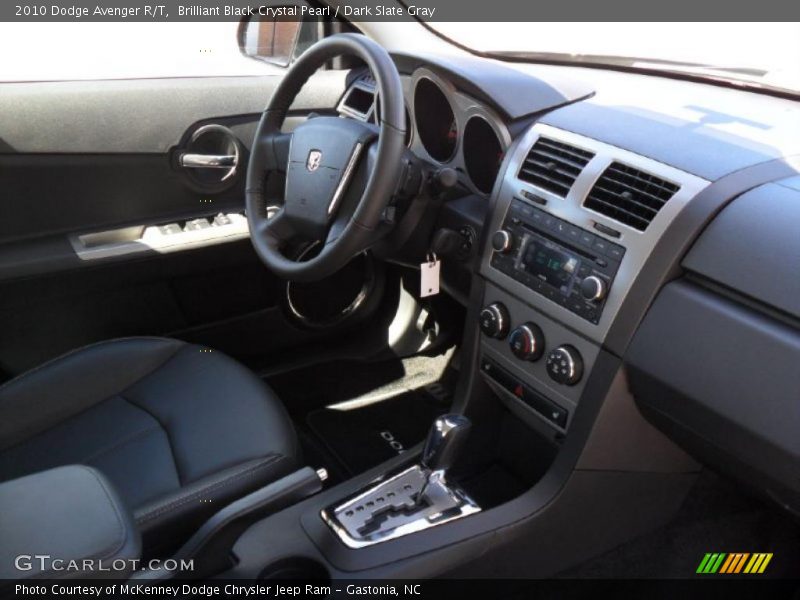Brilliant Black Crystal Pearl / Dark Slate Gray 2010 Dodge Avenger R/T
