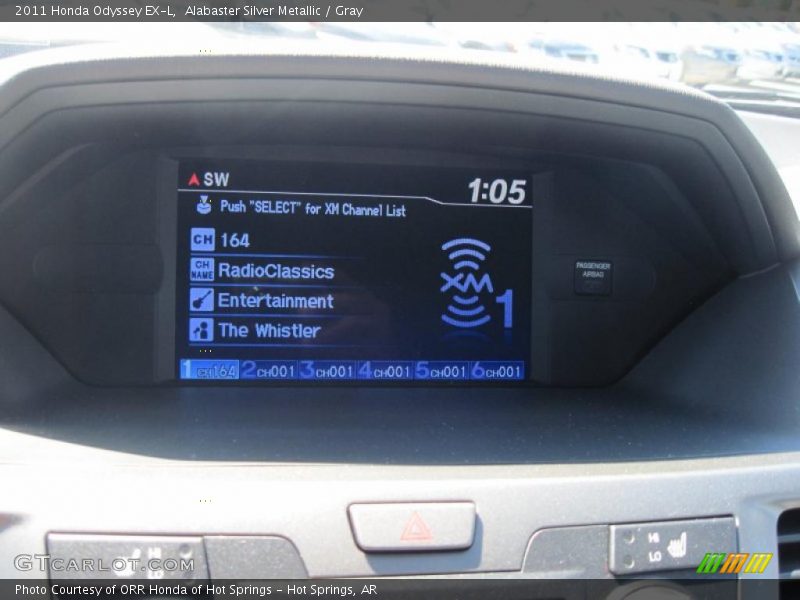 Alabaster Silver Metallic / Gray 2011 Honda Odyssey EX-L