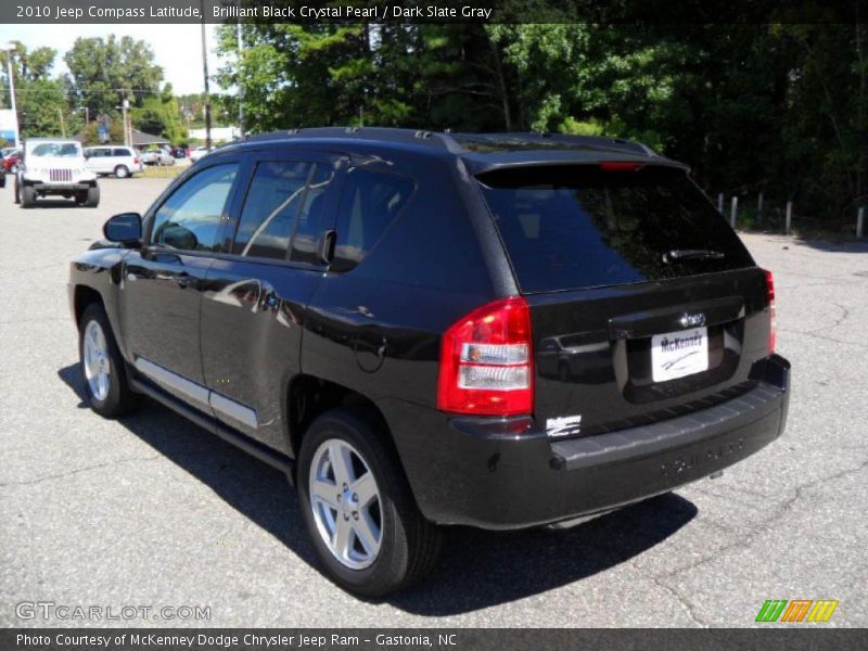 Brilliant Black Crystal Pearl / Dark Slate Gray 2010 Jeep Compass Latitude