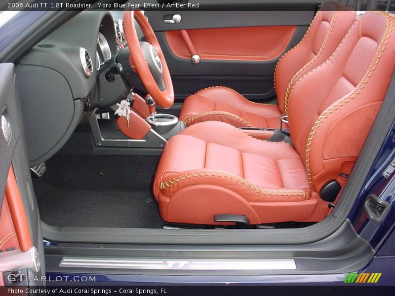 Moro Blue Pearl Effect / Amber Red 2006 Audi TT 1.8T Roadster
