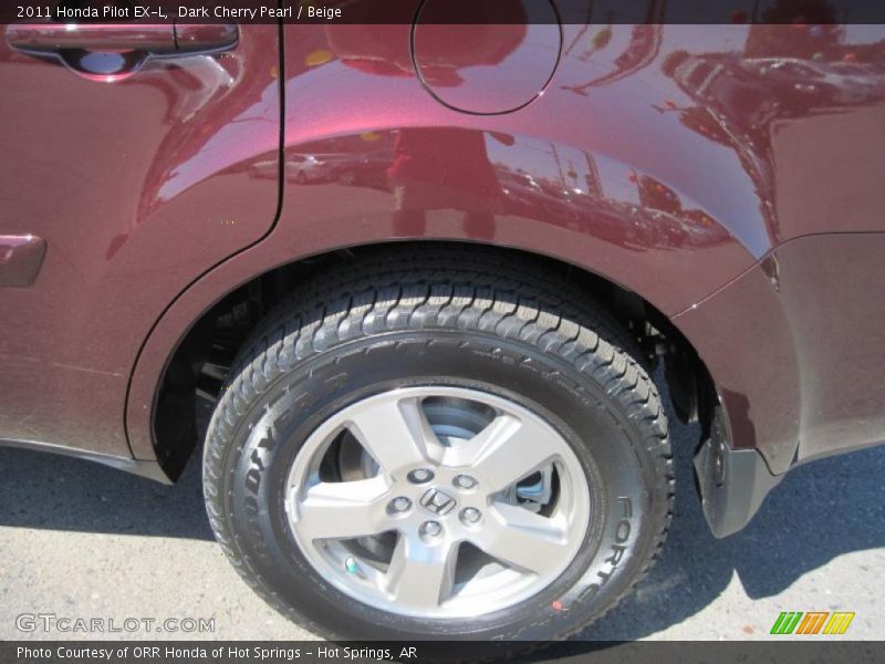 Dark Cherry Pearl / Beige 2011 Honda Pilot EX-L