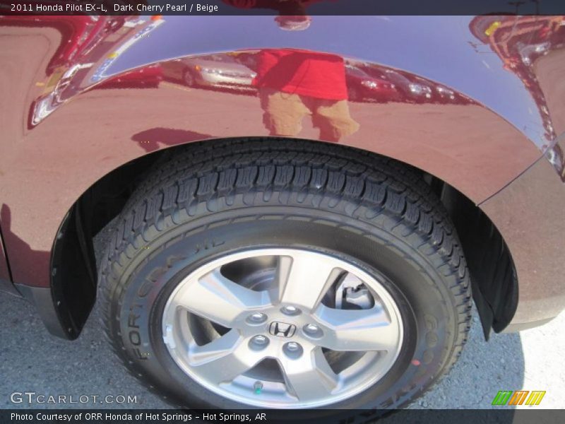 Dark Cherry Pearl / Beige 2011 Honda Pilot EX-L