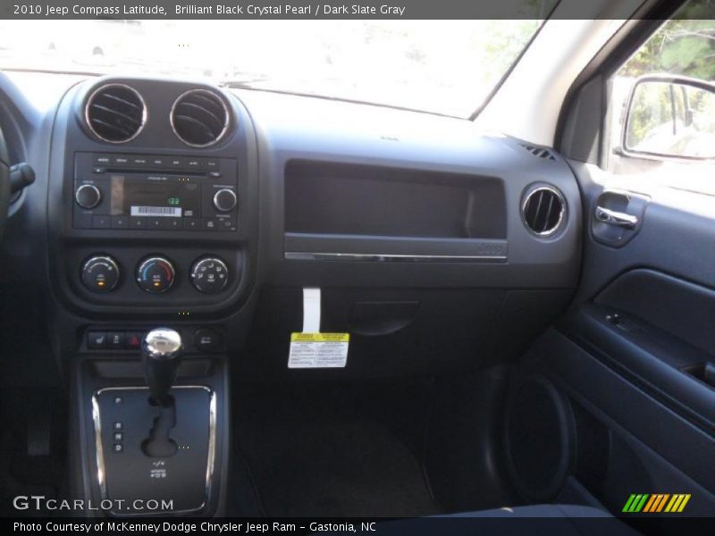 Brilliant Black Crystal Pearl / Dark Slate Gray 2010 Jeep Compass Latitude