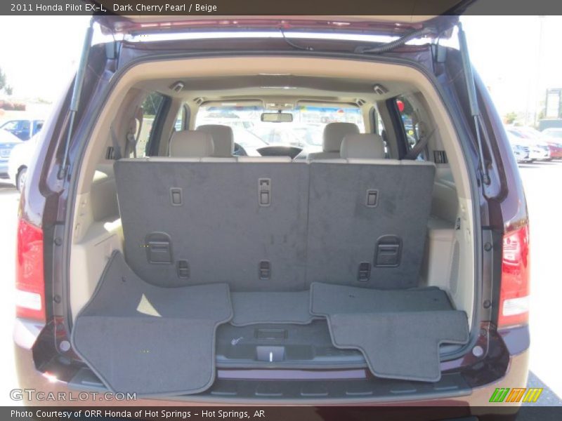 Dark Cherry Pearl / Beige 2011 Honda Pilot EX-L