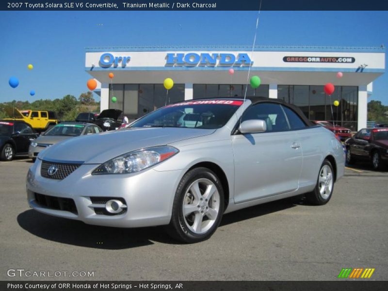 Titanium Metallic / Dark Charcoal 2007 Toyota Solara SLE V6 Convertible