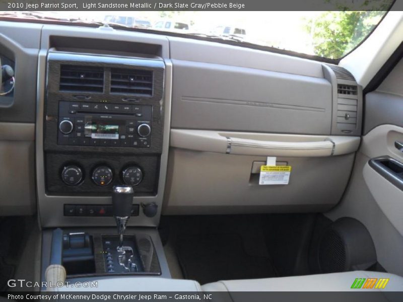 Light Sandstone Metallic / Dark Slate Gray/Pebble Beige 2010 Jeep Patriot Sport