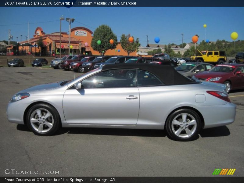 Titanium Metallic / Dark Charcoal 2007 Toyota Solara SLE V6 Convertible