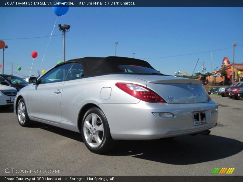 Titanium Metallic / Dark Charcoal 2007 Toyota Solara SLE V6 Convertible