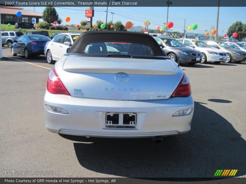Titanium Metallic / Dark Charcoal 2007 Toyota Solara SLE V6 Convertible