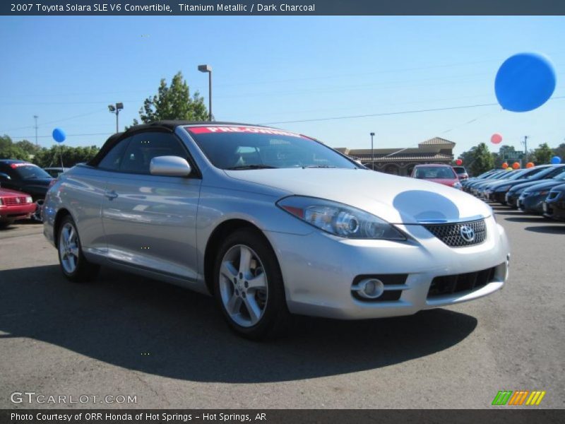 Titanium Metallic / Dark Charcoal 2007 Toyota Solara SLE V6 Convertible