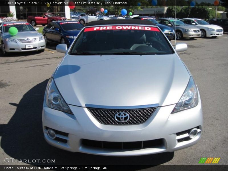 Titanium Metallic / Dark Charcoal 2007 Toyota Solara SLE V6 Convertible