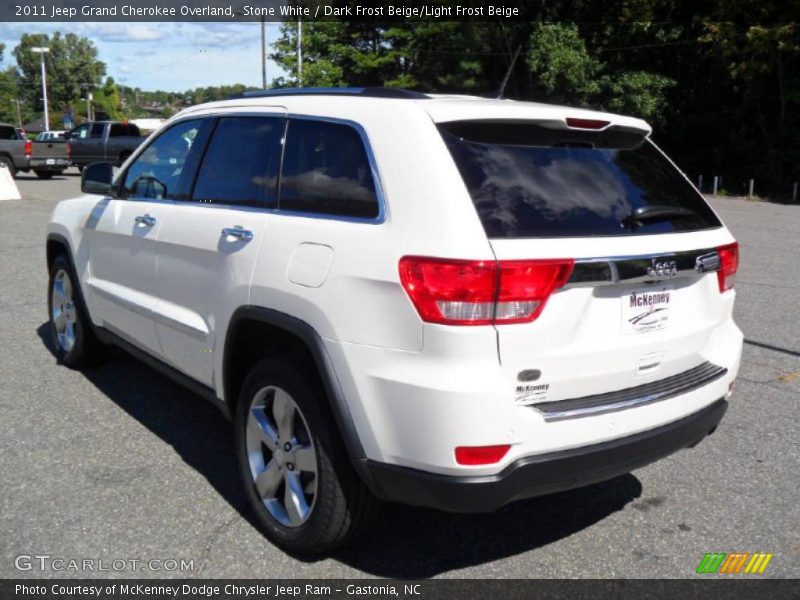 Stone White / Dark Frost Beige/Light Frost Beige 2011 Jeep Grand Cherokee Overland