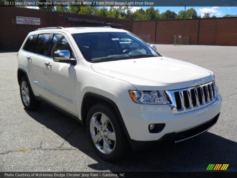 Stone White / Dark Frost Beige/Light Frost Beige 2011 Jeep Grand Cherokee Overland