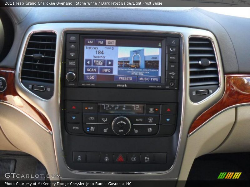 Stone White / Dark Frost Beige/Light Frost Beige 2011 Jeep Grand Cherokee Overland