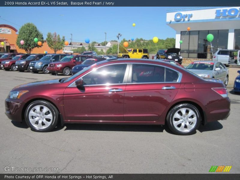 Basque Red Pearl / Ivory 2009 Honda Accord EX-L V6 Sedan