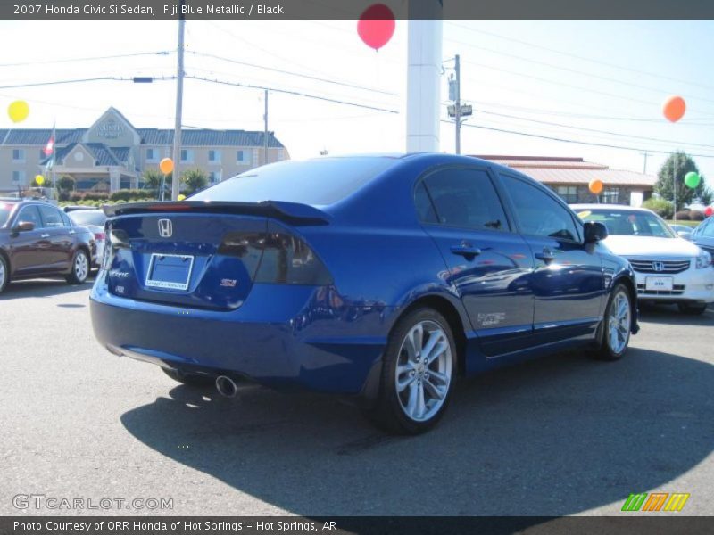Fiji Blue Metallic / Black 2007 Honda Civic Si Sedan