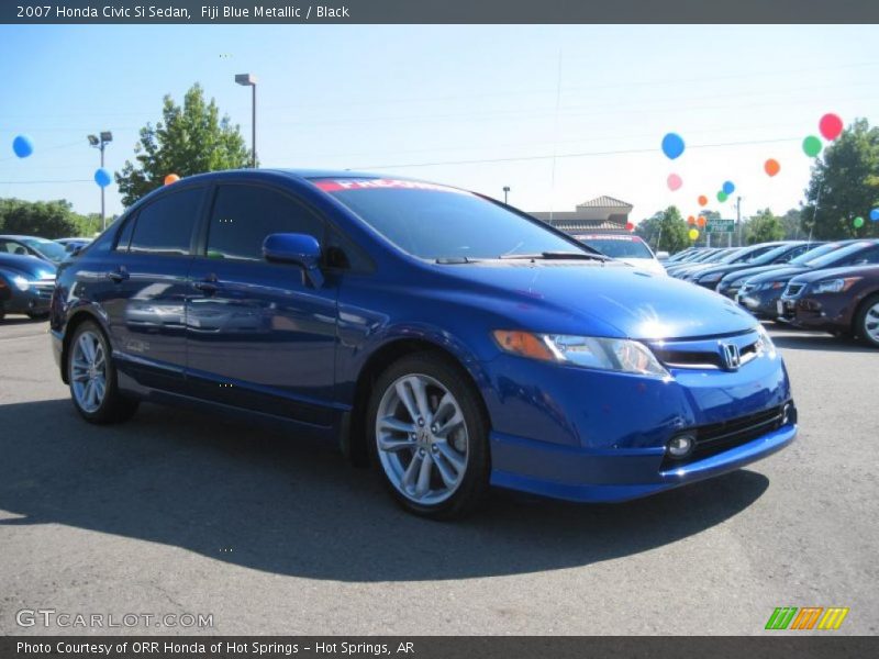 Fiji Blue Metallic / Black 2007 Honda Civic Si Sedan