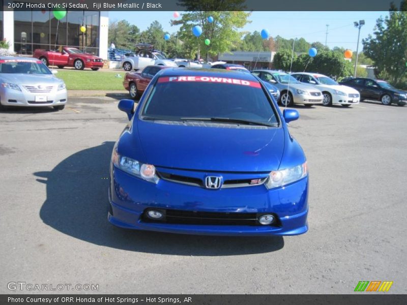 Fiji Blue Metallic / Black 2007 Honda Civic Si Sedan