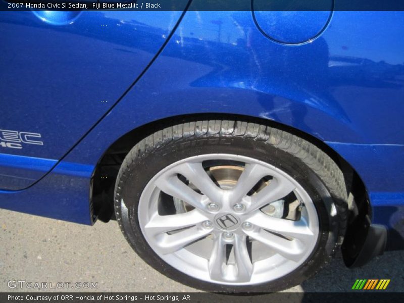 Fiji Blue Metallic / Black 2007 Honda Civic Si Sedan