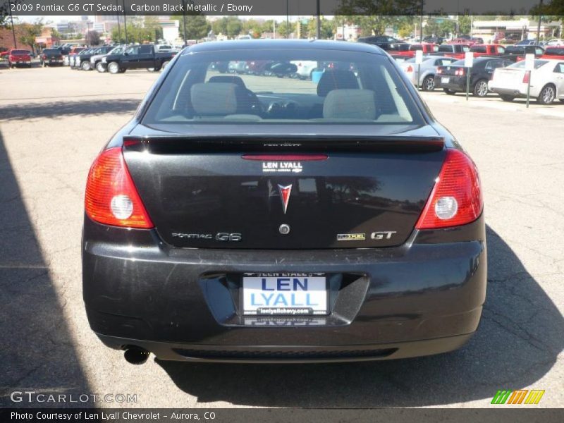 Carbon Black Metallic / Ebony 2009 Pontiac G6 GT Sedan