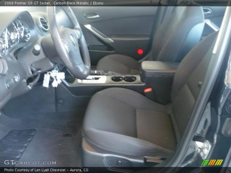 Carbon Black Metallic / Ebony 2009 Pontiac G6 GT Sedan