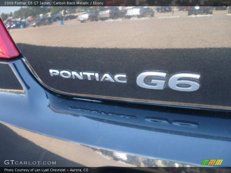 Carbon Black Metallic / Ebony 2009 Pontiac G6 GT Sedan