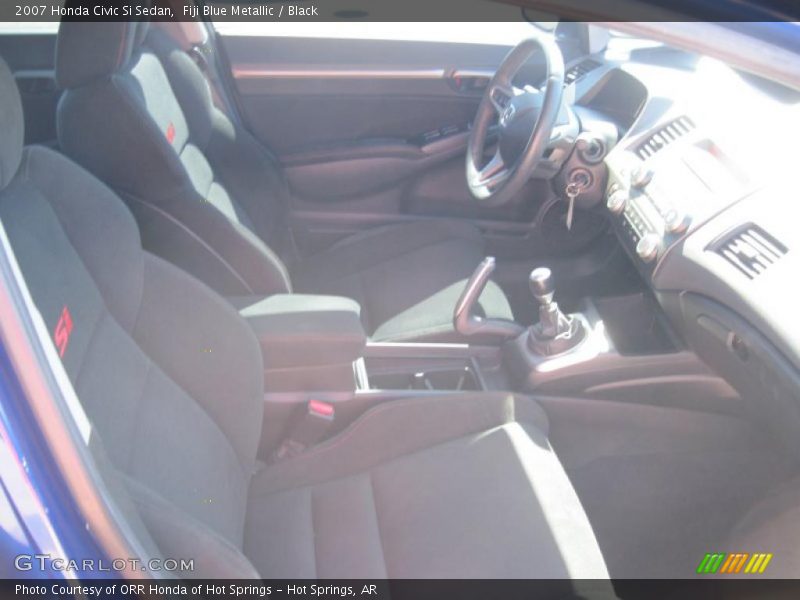 Fiji Blue Metallic / Black 2007 Honda Civic Si Sedan