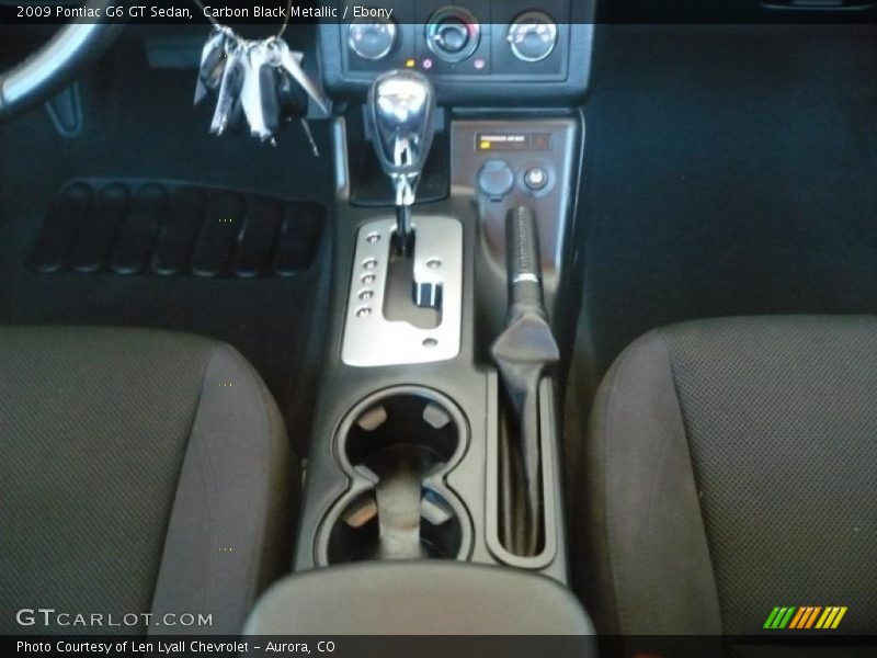 Carbon Black Metallic / Ebony 2009 Pontiac G6 GT Sedan
