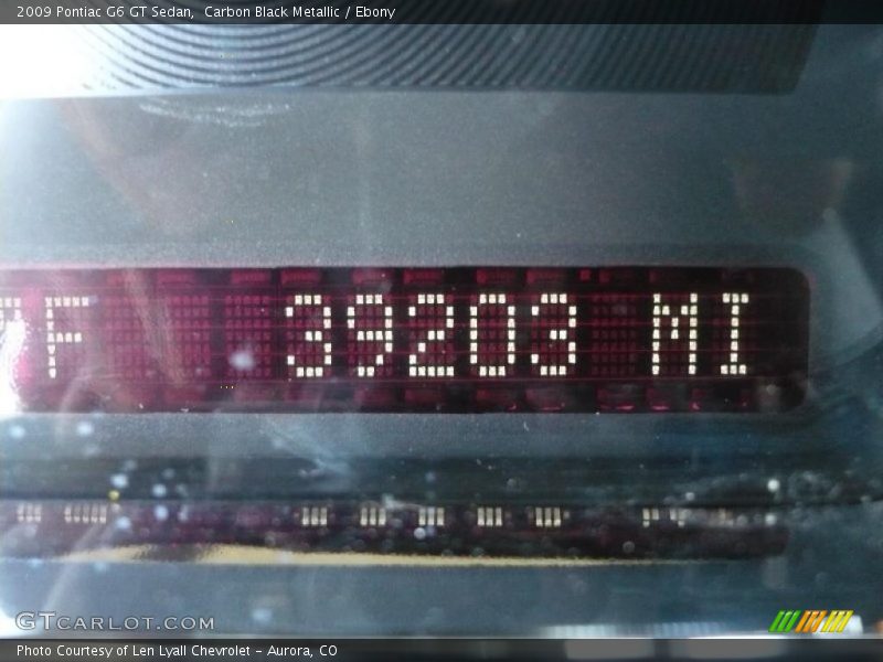 Carbon Black Metallic / Ebony 2009 Pontiac G6 GT Sedan
