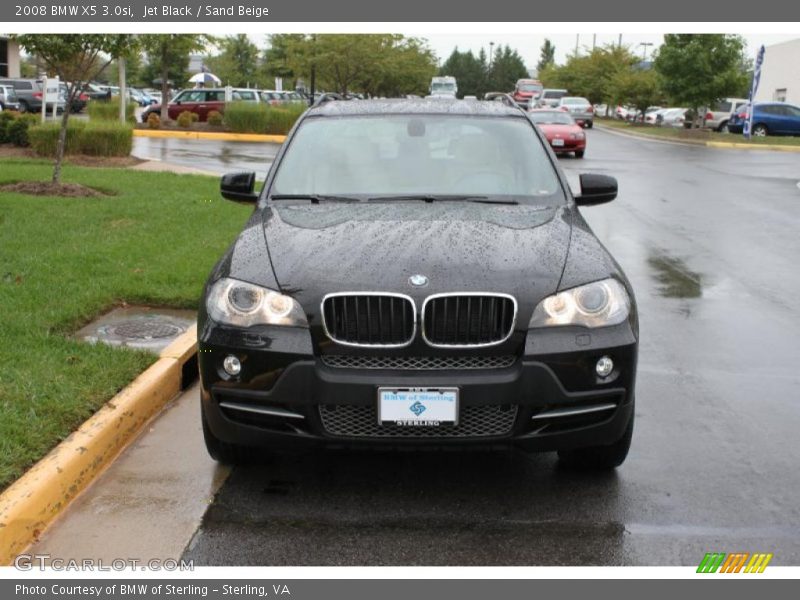 Jet Black / Sand Beige 2008 BMW X5 3.0si