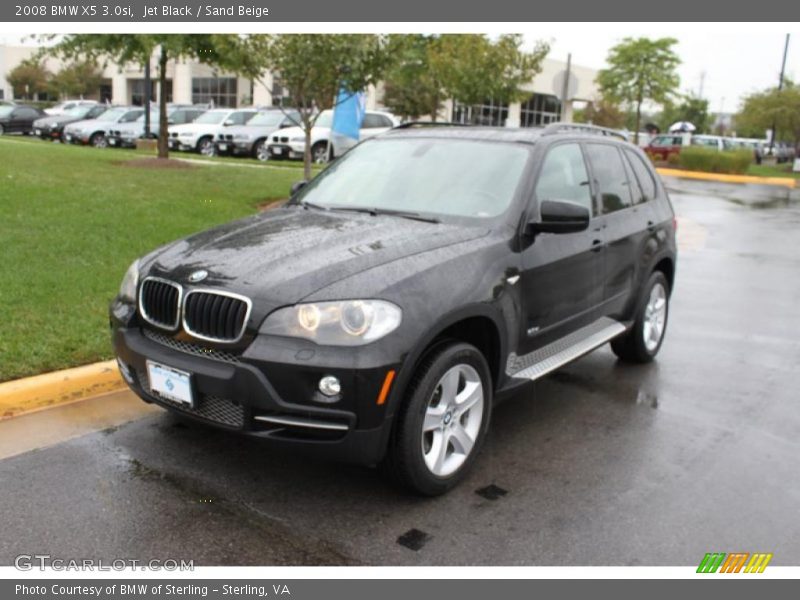 Jet Black / Sand Beige 2008 BMW X5 3.0si