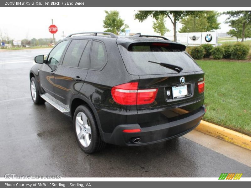 Jet Black / Sand Beige 2008 BMW X5 3.0si