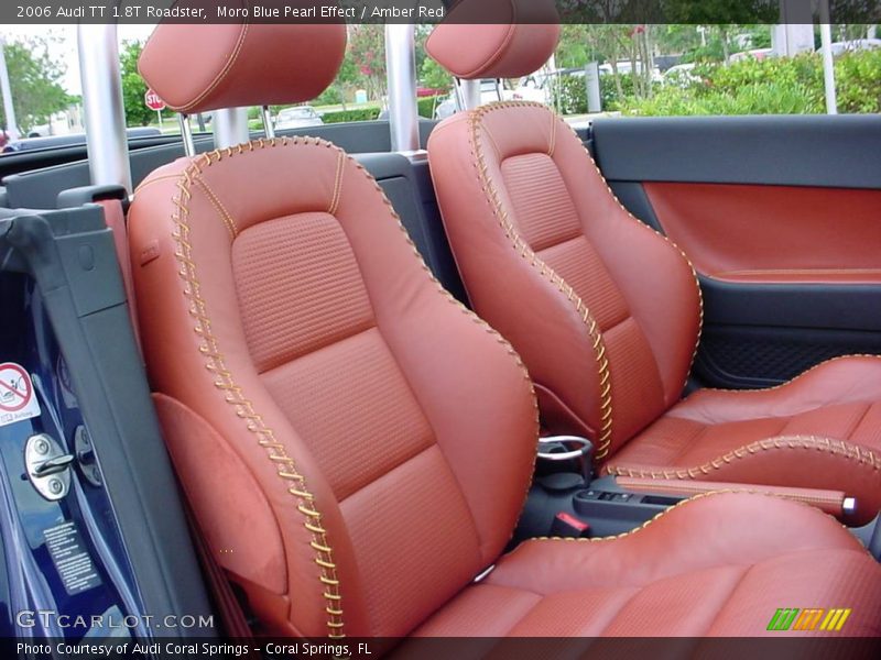 Moro Blue Pearl Effect / Amber Red 2006 Audi TT 1.8T Roadster