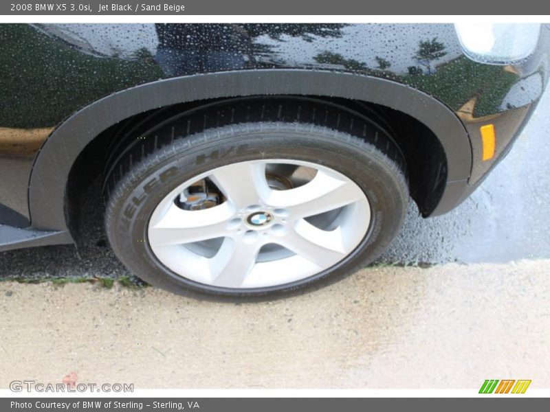 Jet Black / Sand Beige 2008 BMW X5 3.0si